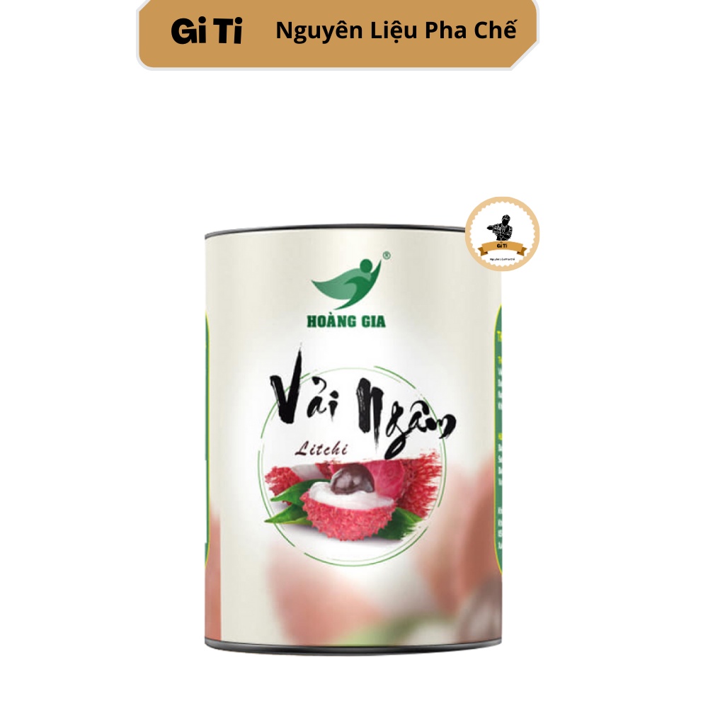 Vải thiều ngâm đường Hoàng Gia - Quả trắng, giòn, đều