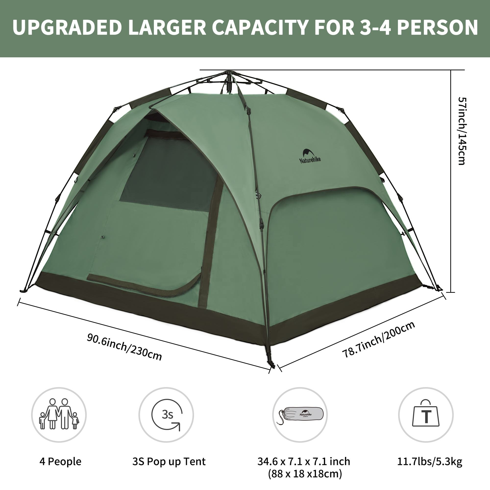 Naturehike CAPE 5 Fast Automatic Pop Up Tent | Lazada PH