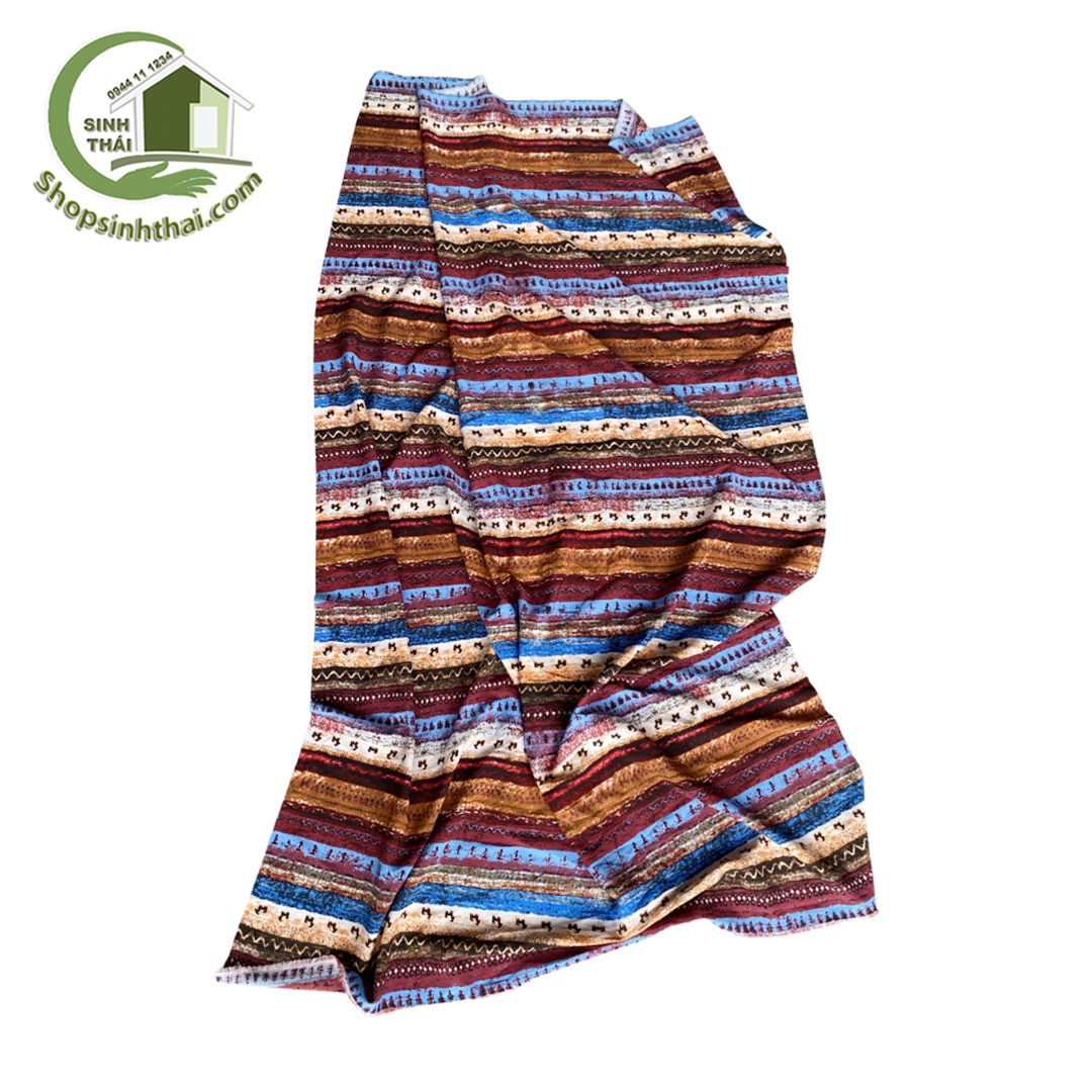 Vải thổ cẩm - vải lụa in hình thổ cẩm [ 1 mét x khổ 155cm ] - Chọn màu
