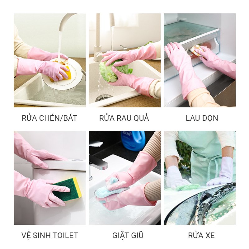 GĂNG TAY RỬA BÁT SEIWA NHẬT BẢN