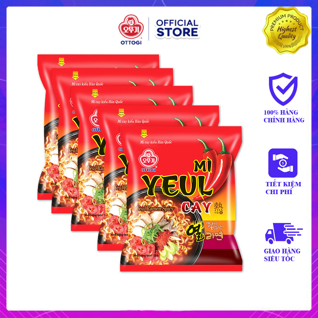 Combo 5 gói Mì Yeul Cay Ottogi 120G