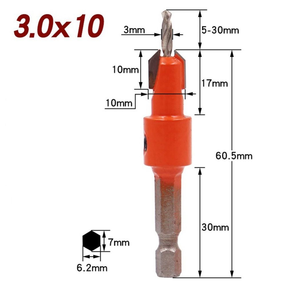 SHUTUN HSS Dụng cụ khoan Dụng cụ khoan Dụng cụ mở lỗ Chuôi lục giác Mũi khoan Mũi khoan mũi khoan Gia công gỗ