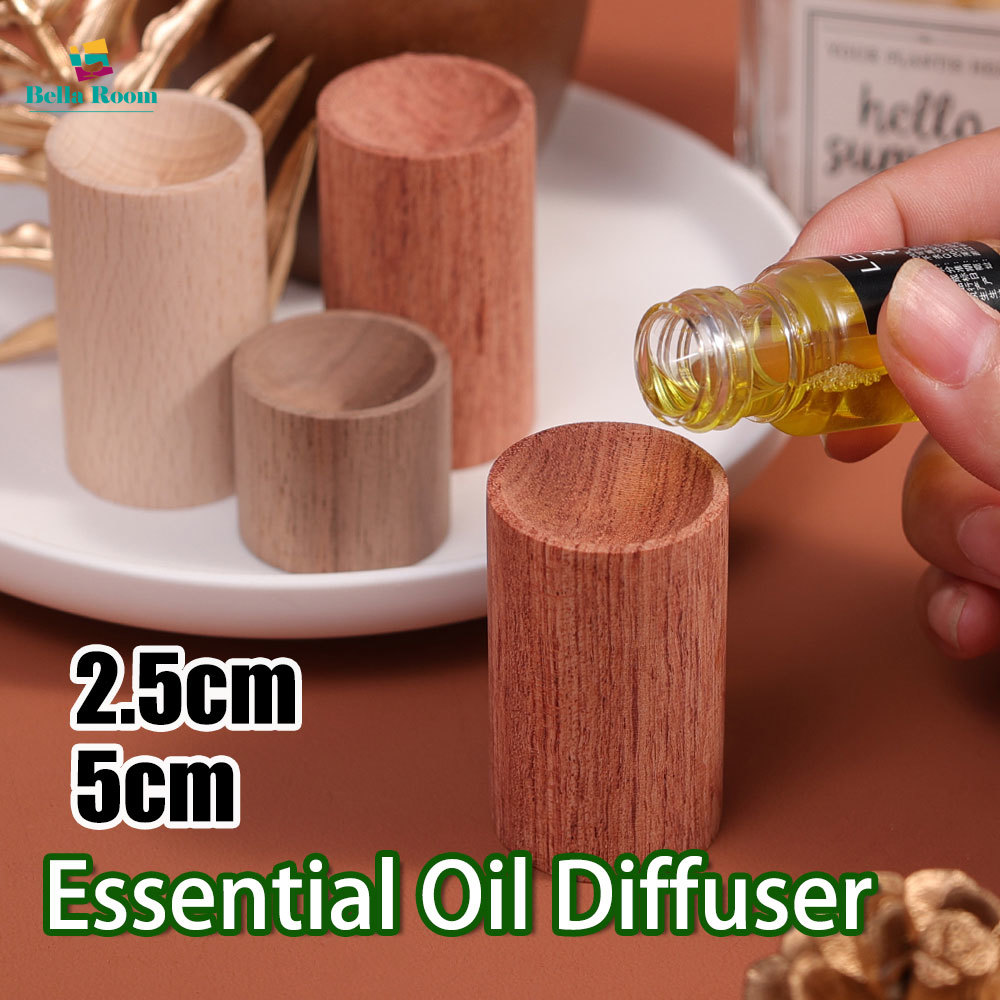 Cylinder Essential Oil Aromatherapy Diffuser Resuable Indoor Expanded Fragrant Wood Refreshing Sleep Aid Wooden Diffuser