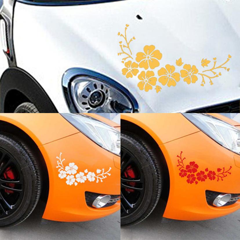【Exclusive Offer】Car Decal Delicate Flying Flower Auto Pattern Truck Hood Side Sticker Nov 7. 