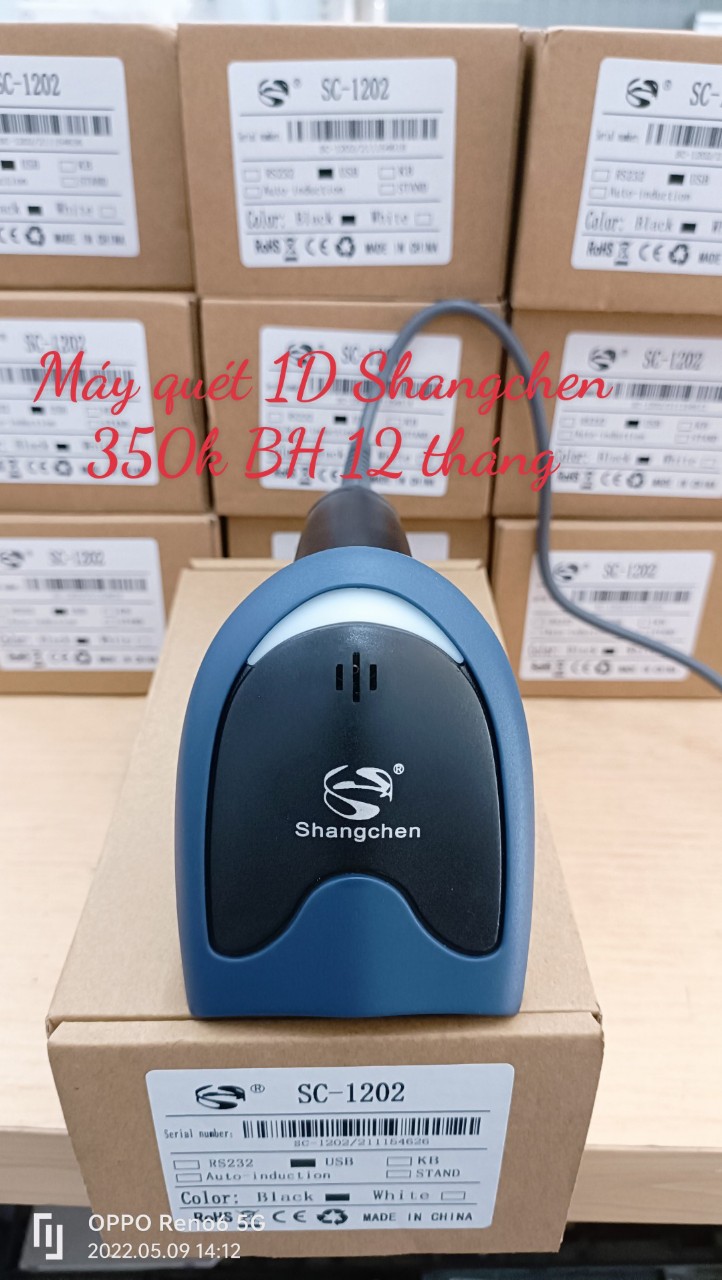 Máy quét barcode 1D cầm tay và tự động Shangchen SC1202