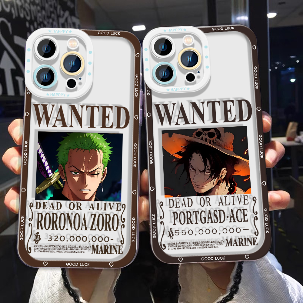 Jizetin for Infinix Note 11 Note 12 G88 Back Cover Transparent One Piece Luffy Ace Zoro Soft Full Camera Cover Protection Phone Cases. 
