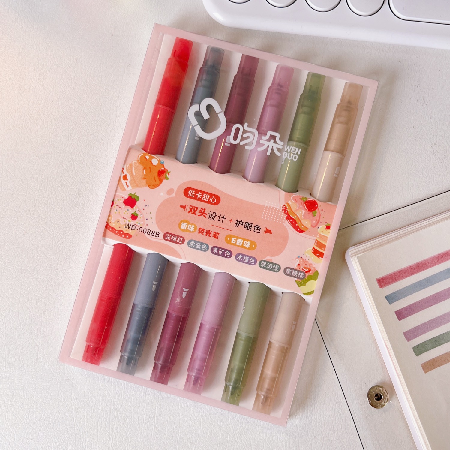 Set 6 bút dạ quang, bút đánh dấu, highlight