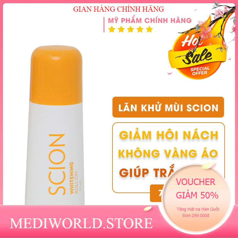 Lăn khử mùi trắng da Scion Pure White Roll On của Mỹ, - LYO
