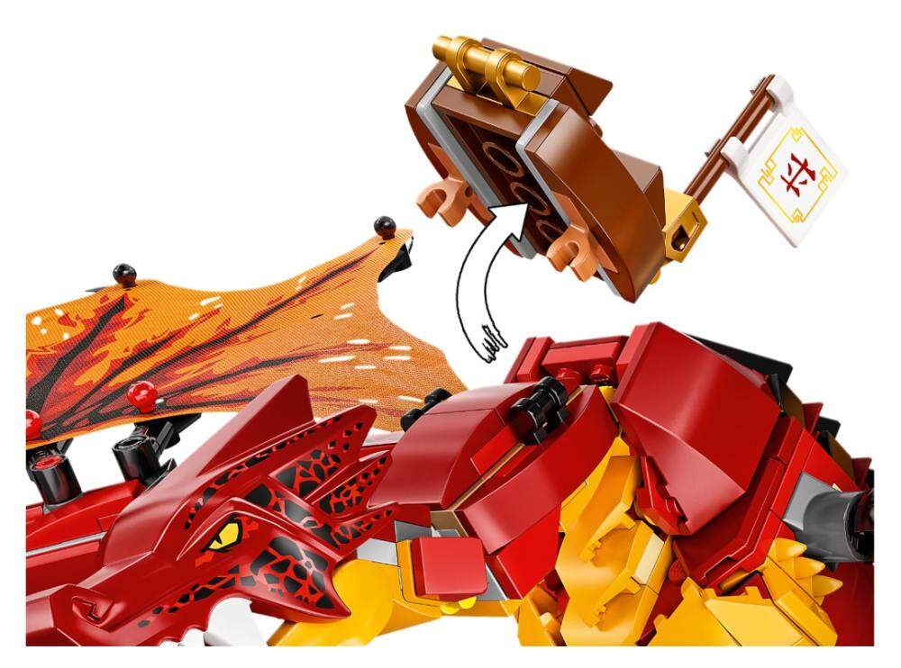 【Official】 LEGO 71753 Ninjago Fire Dragon Attack 563pcs 8+