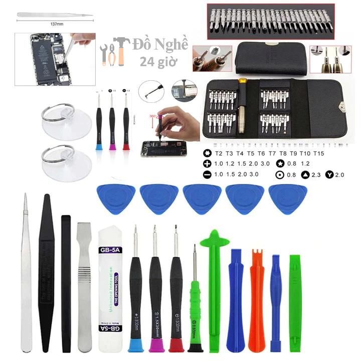Bộ tua vít dụng cụ đồ nghề sửa chữa tháo lắp điện thoại iphone samsung 46 in 1