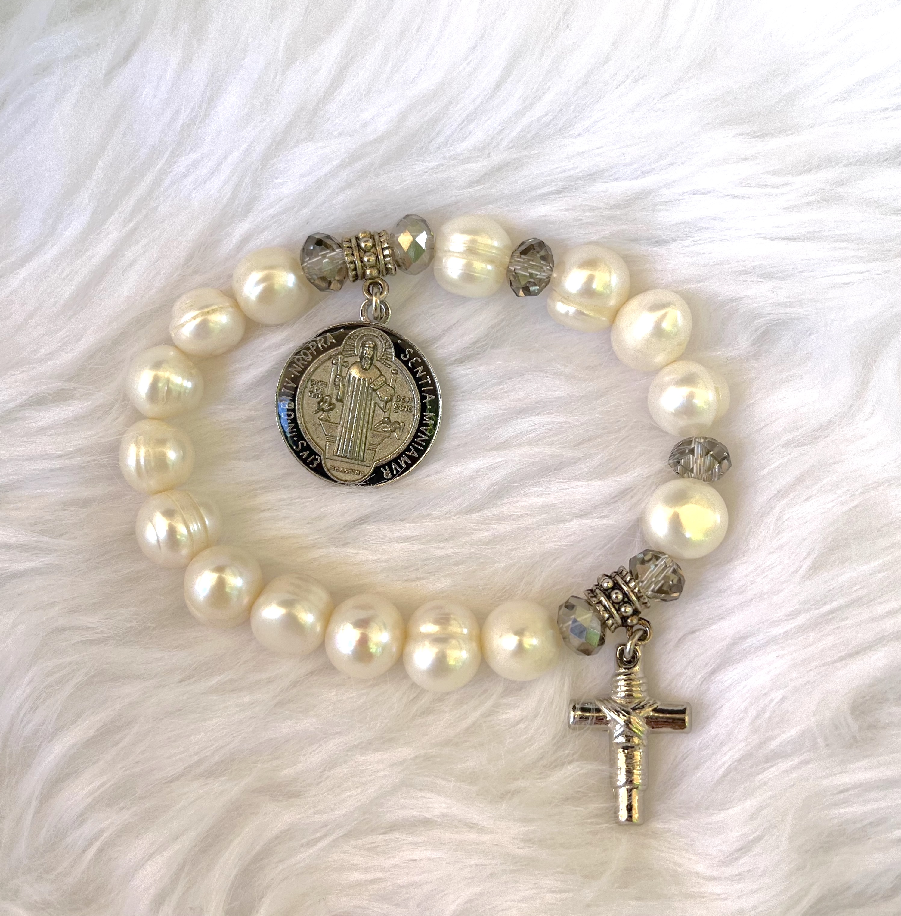 Rosary Bracelet St. Benedict (genuine 