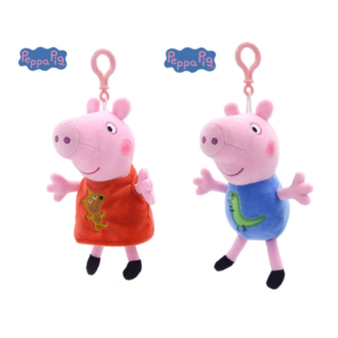 Peppa Pig Soft Toy, Pepa Family Plush Soft Toys 19 & 30cm Peppapig