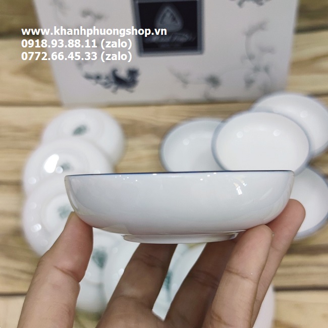 chén đựng nước chấm sứ Minh Long - chén đựng nước chấm sứ
