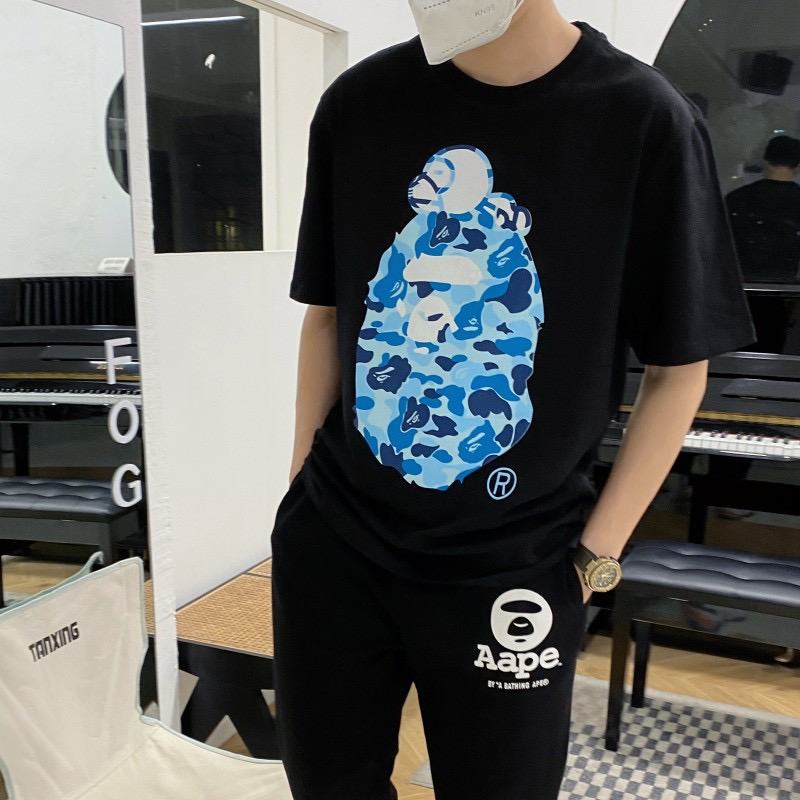 A BATHING APE ® BAPE T-shirt 100%ORIGINAL Trendy brand camouflage