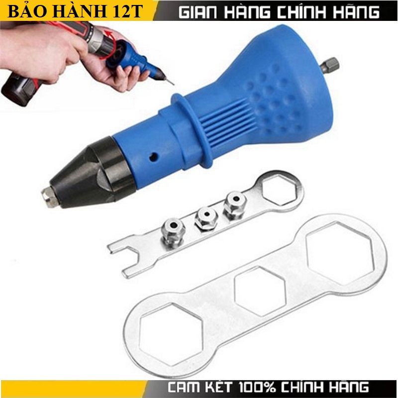Đầu rút đinh rive gắn máy khoan - đầu chuyển máy khoan thành kìm rút đinh tán