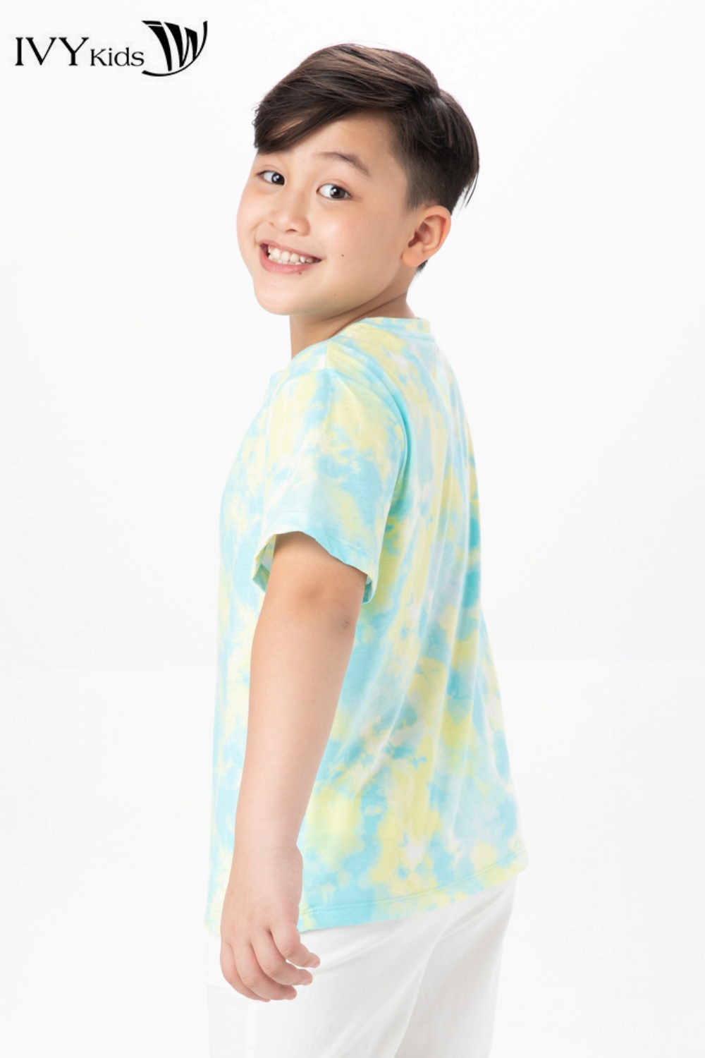 Áo thun phối màu Tie Dye IVY moda MS 57K1477