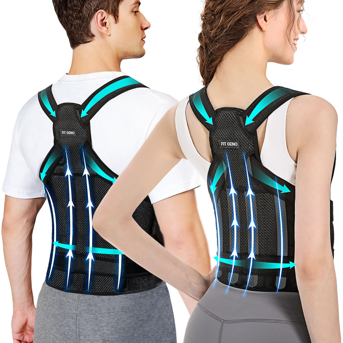 How to put on Fit Geno Posture Corrector Part 1 