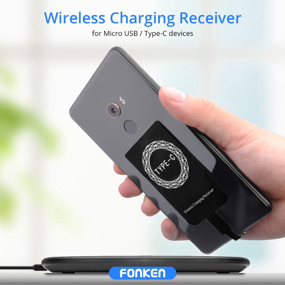 USB Wireless Charger Universal Android USB Type-C  Wireless Charger Adapter Receiver Module