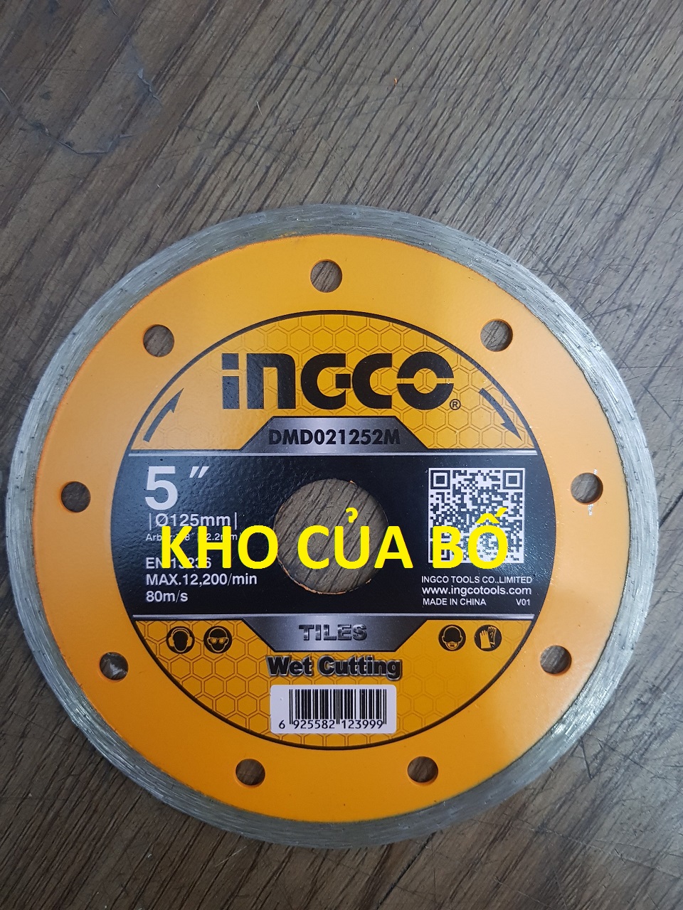 Đĩa cắt gạch ướt 125 ingco dmd021252m