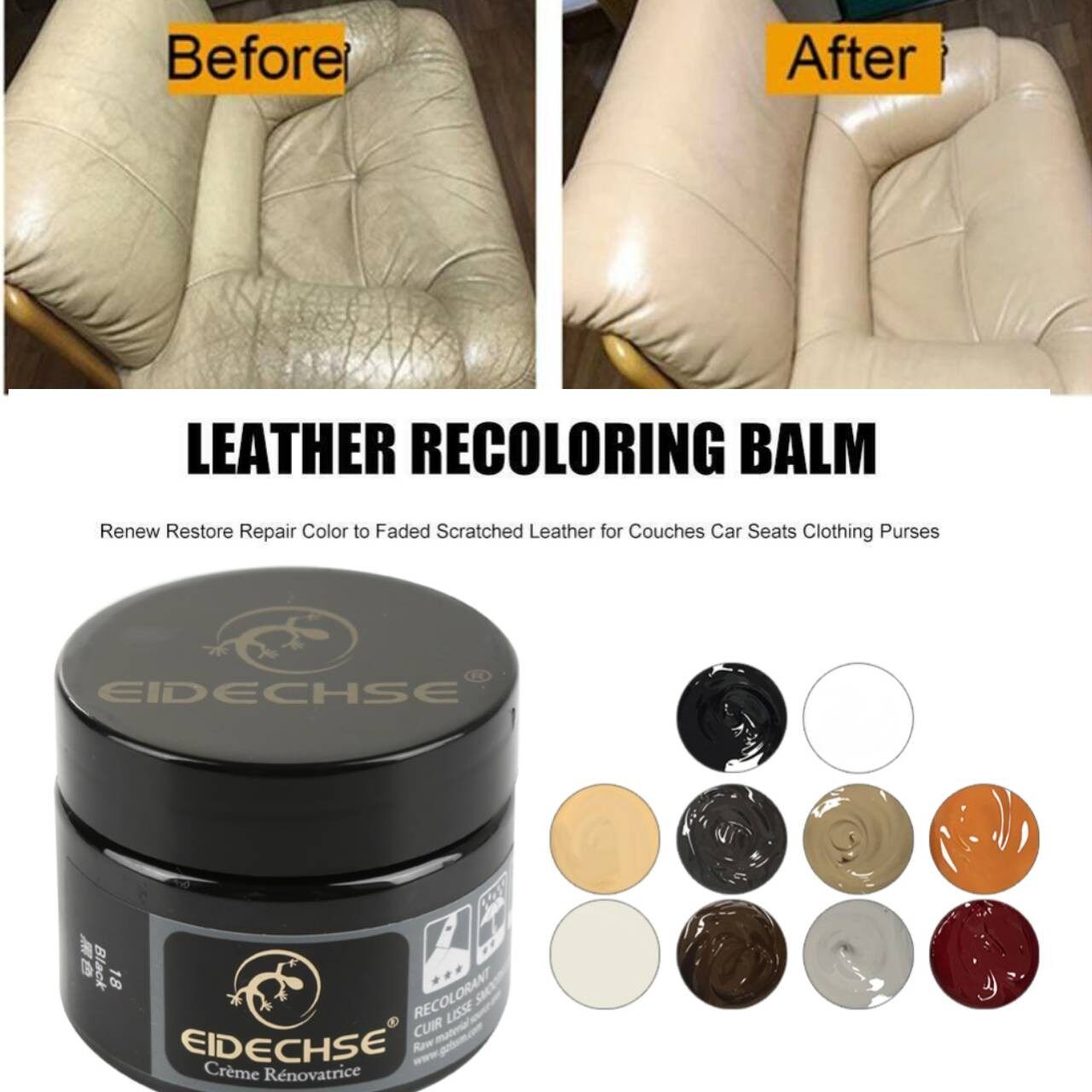  Leather Leather Repair Gel For Furniture,Leather Scratch Repair  For Refurbishing For Upholstery,Couch,Boat,Car Seats,Leather Dye For  Sofa,Vinyl Repair Gel For Jacket,Shoes,Leather Filler,Leather Paint :  Automotive