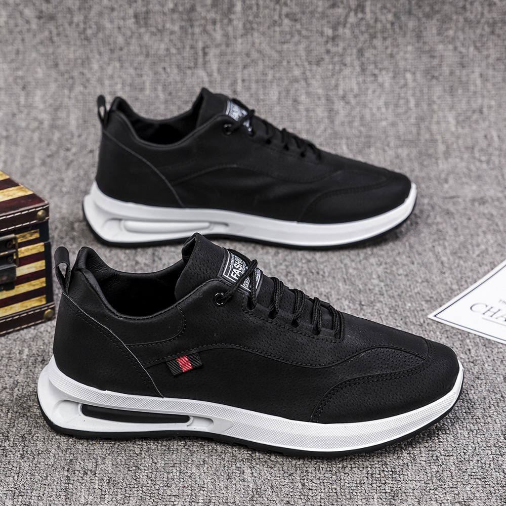 2023 New Leather Casual Sports Shoes Men's Shoes Korean Versatile Shoes Men's Shoes Running Shoes Student Shoes
