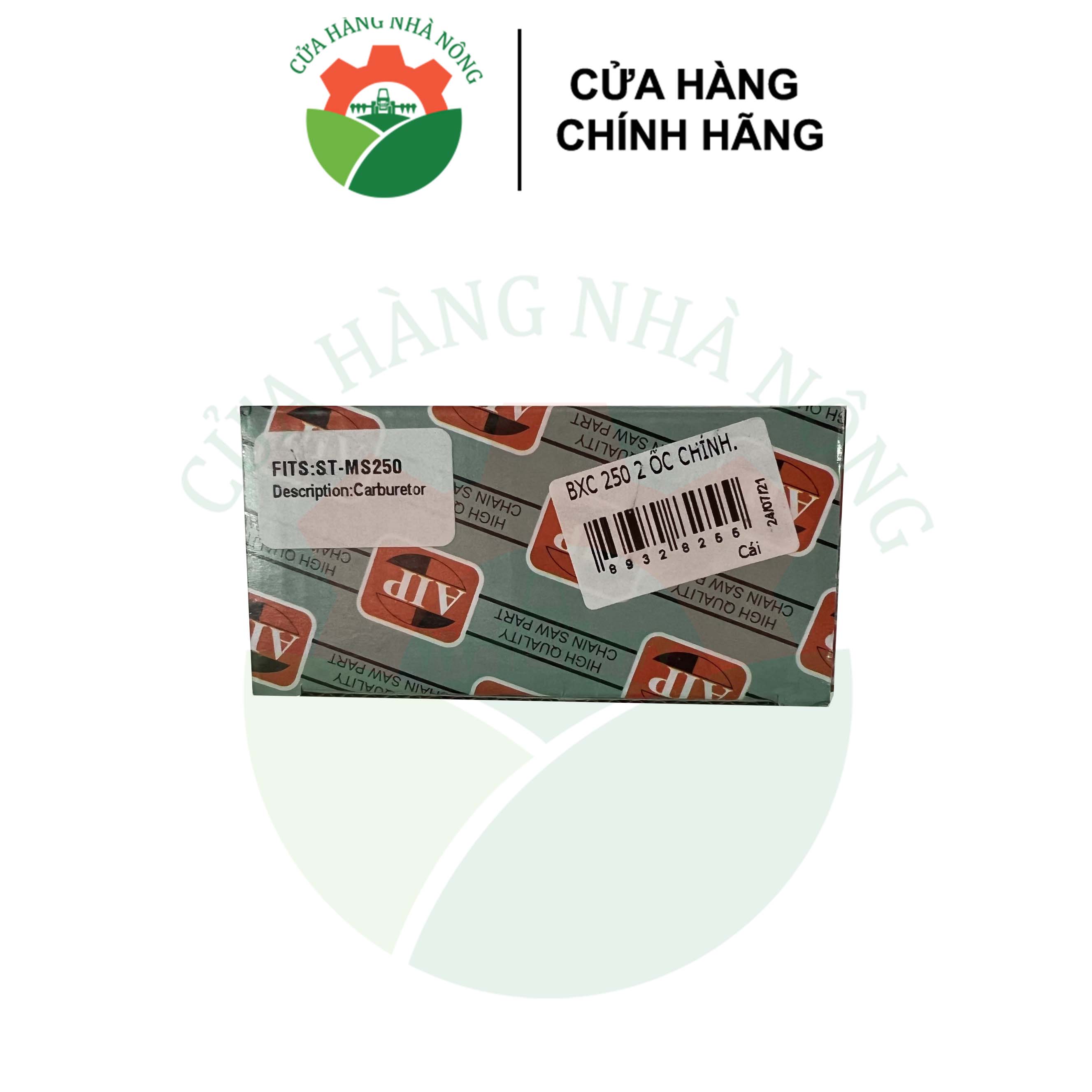 Bình xăng con AIP máy cưa MS 250 2 ốc chỉnh (chế hòa khí)