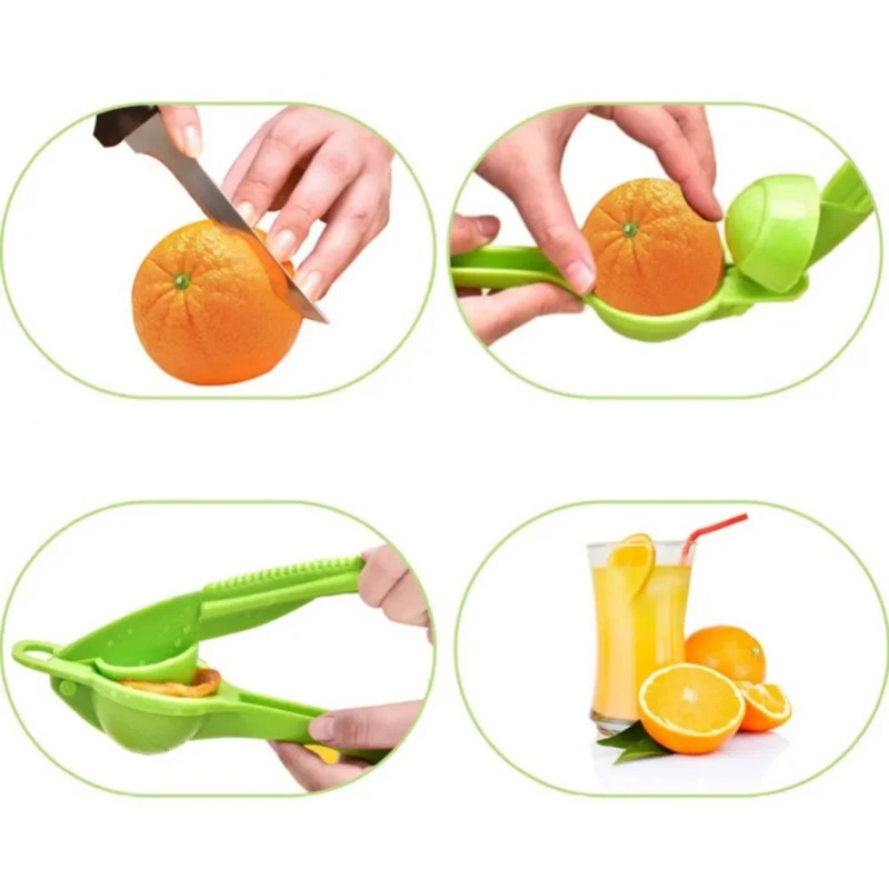 Manual Lemon Squeezer Portable Food Grade Plastic Orange Manual Fruit Juicer Processor Blender