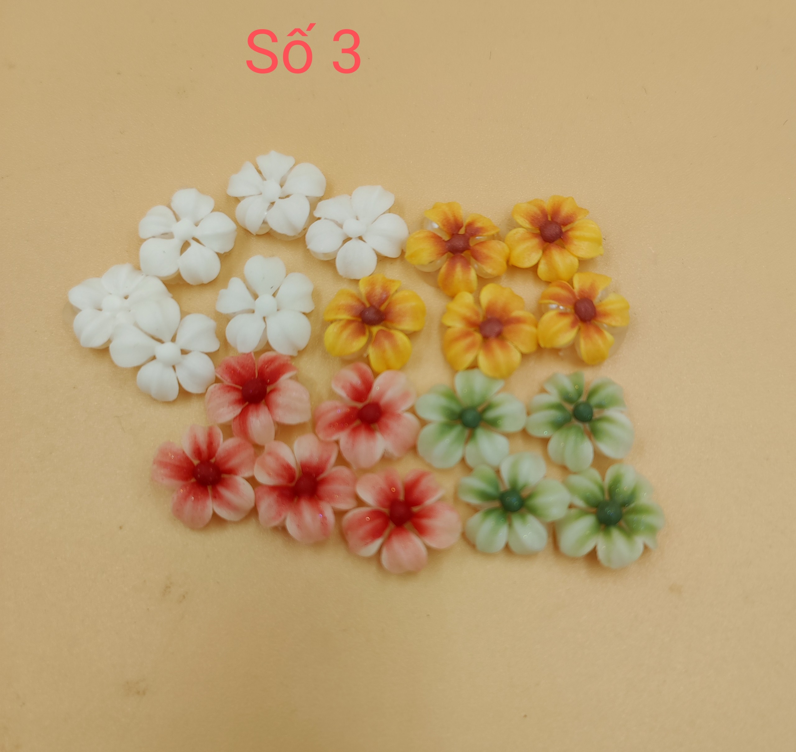Hoa bột trang trí móng