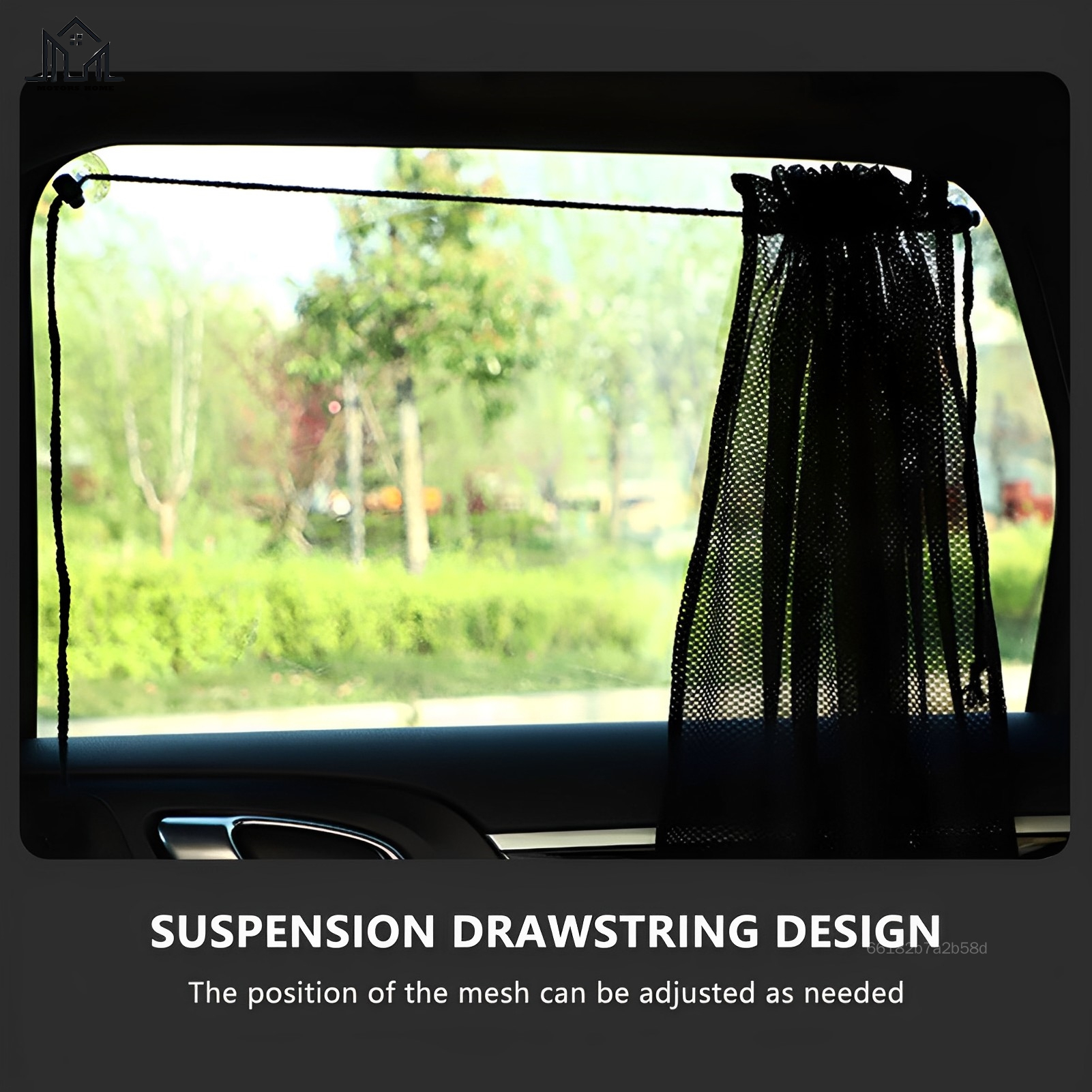 Car Sunshade Window Curtain Suction Cup Install Sun Protection Retractable Sunshield Suitable for Reduce Car Inside Temperature DZTY-MY