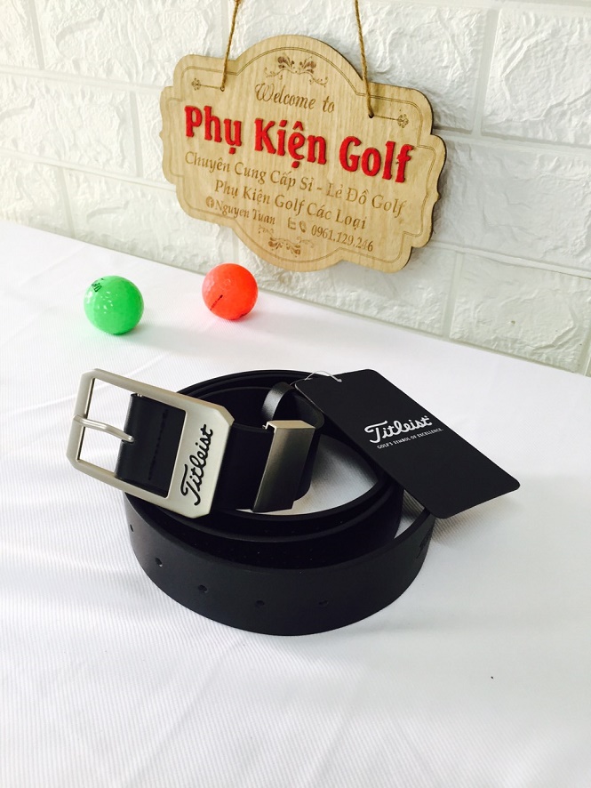 Thắt lưng golf (màu đen-trắng) Golf belt-골프벨트