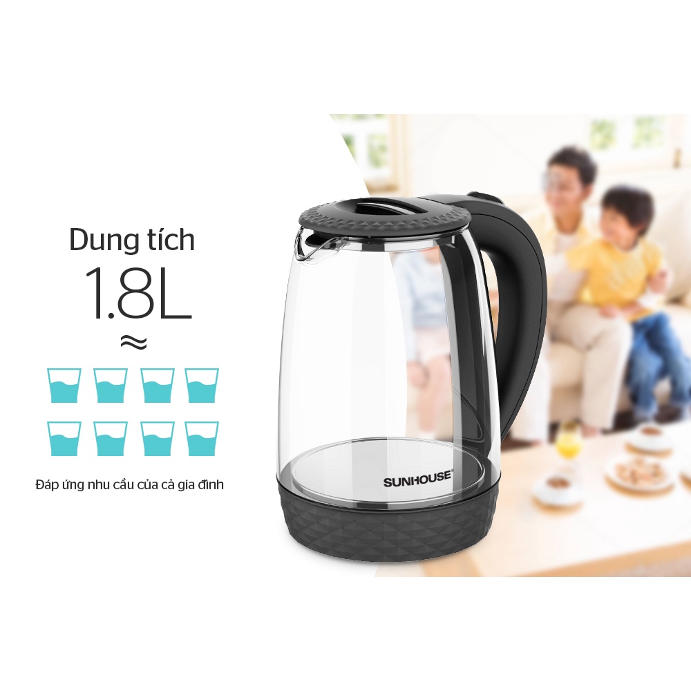 Ấm siêu tốc Sunhouse SHD1215B