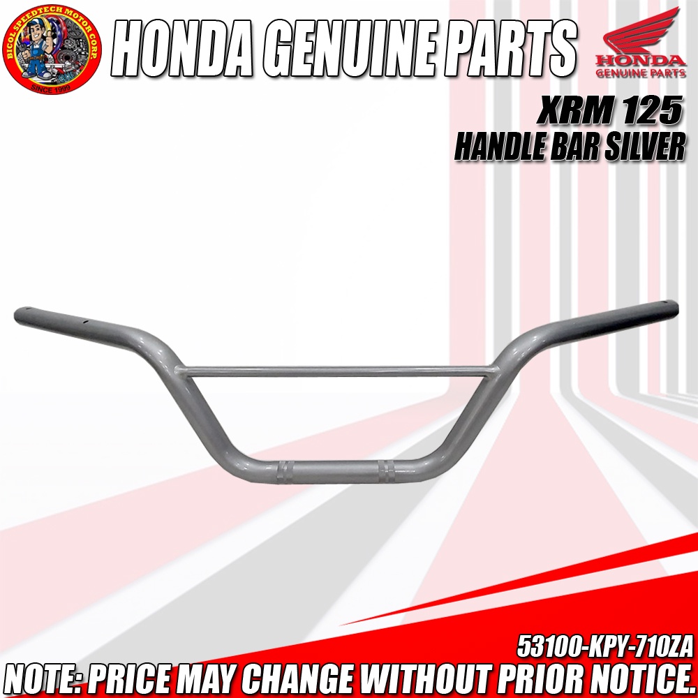 XRM 125 HANDLE BAR SILVER (HPI) (Genuine: 53100-KPY-710ZA) Honda