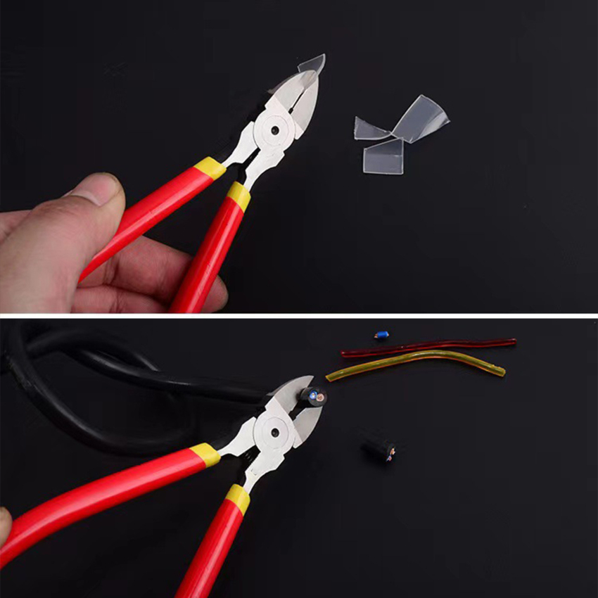 5/6/8inch Diagonal Pliers Multi Functional Electrical Wire Cable Cutters Cutting Side Snips Flush Nipper Hand Tools
