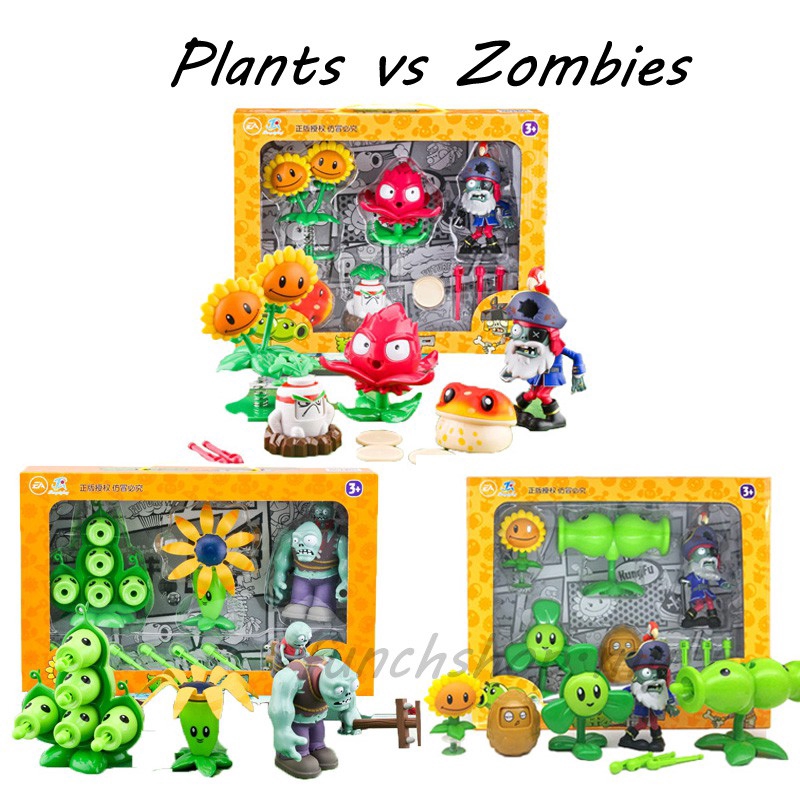 利Set đồ chơi mô hình đậu bảo vệ Plants Vs. Zombies 2 cho bé
