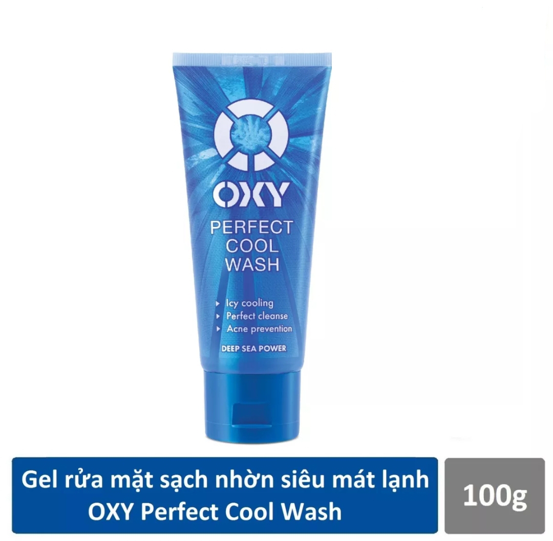 Gel rửa mặt sạch nhờn siêu mát lạnh OXY Perfect Cool Wash 100g thumbnail