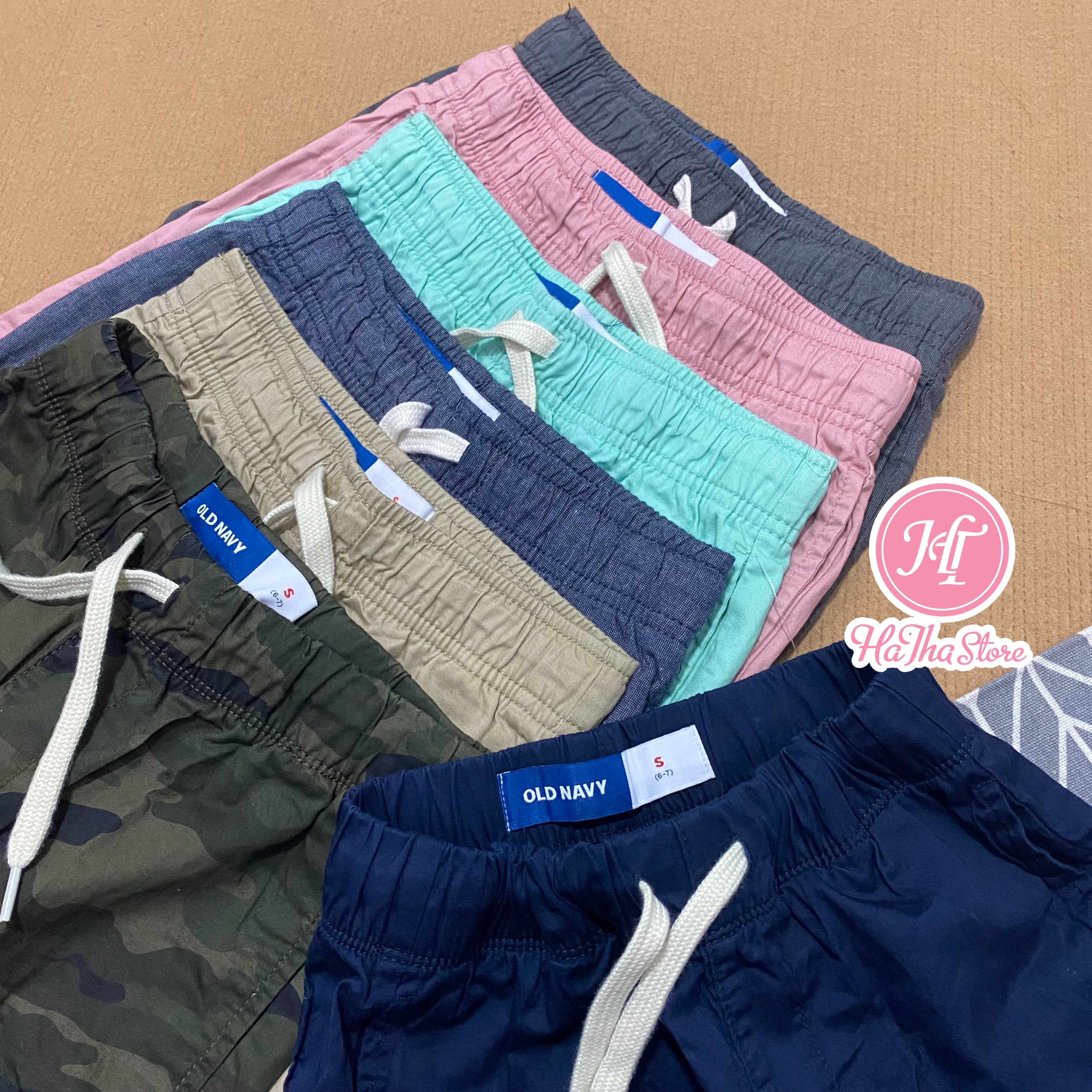 Quần short kaki 0ID N4VY cho bé trai (18-55kg)