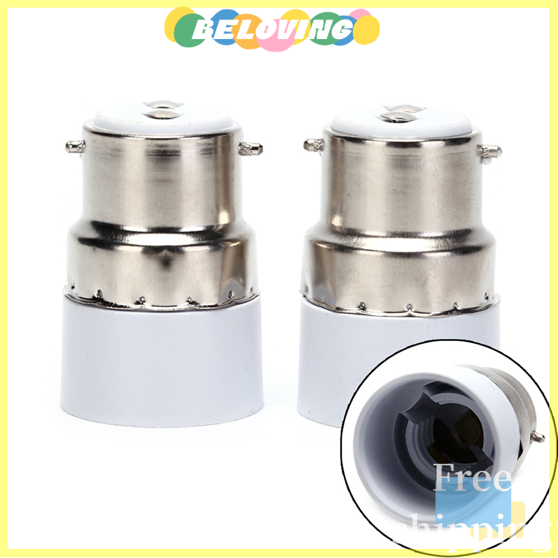 Beloving Flash Sale B22 to E14 Light Bulb Lamp Socket Base Extender Converter Adapter Holder