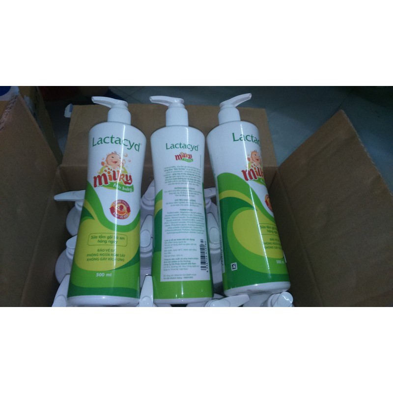 Sữa tắm lactacyd milky 500ml/250ml - VUBABY