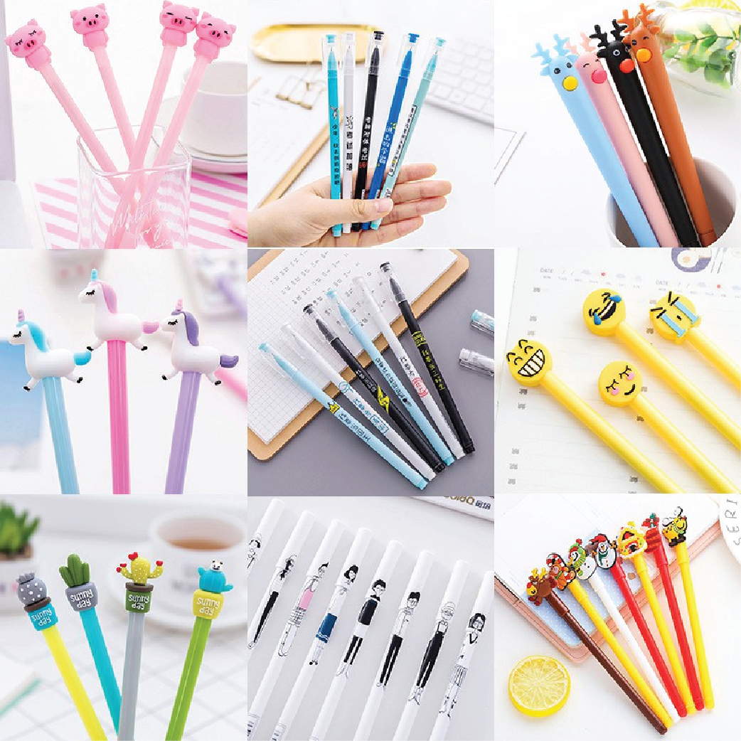 Bút bi nước cute nhiều hình dễ thương Alatic