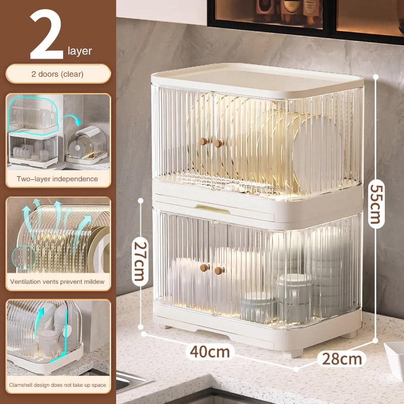 YONUO Drain cupboards, plates, dishes, tableware, household bowl racks, shelves, chopsticks, organizers, multi-layer storage boxes