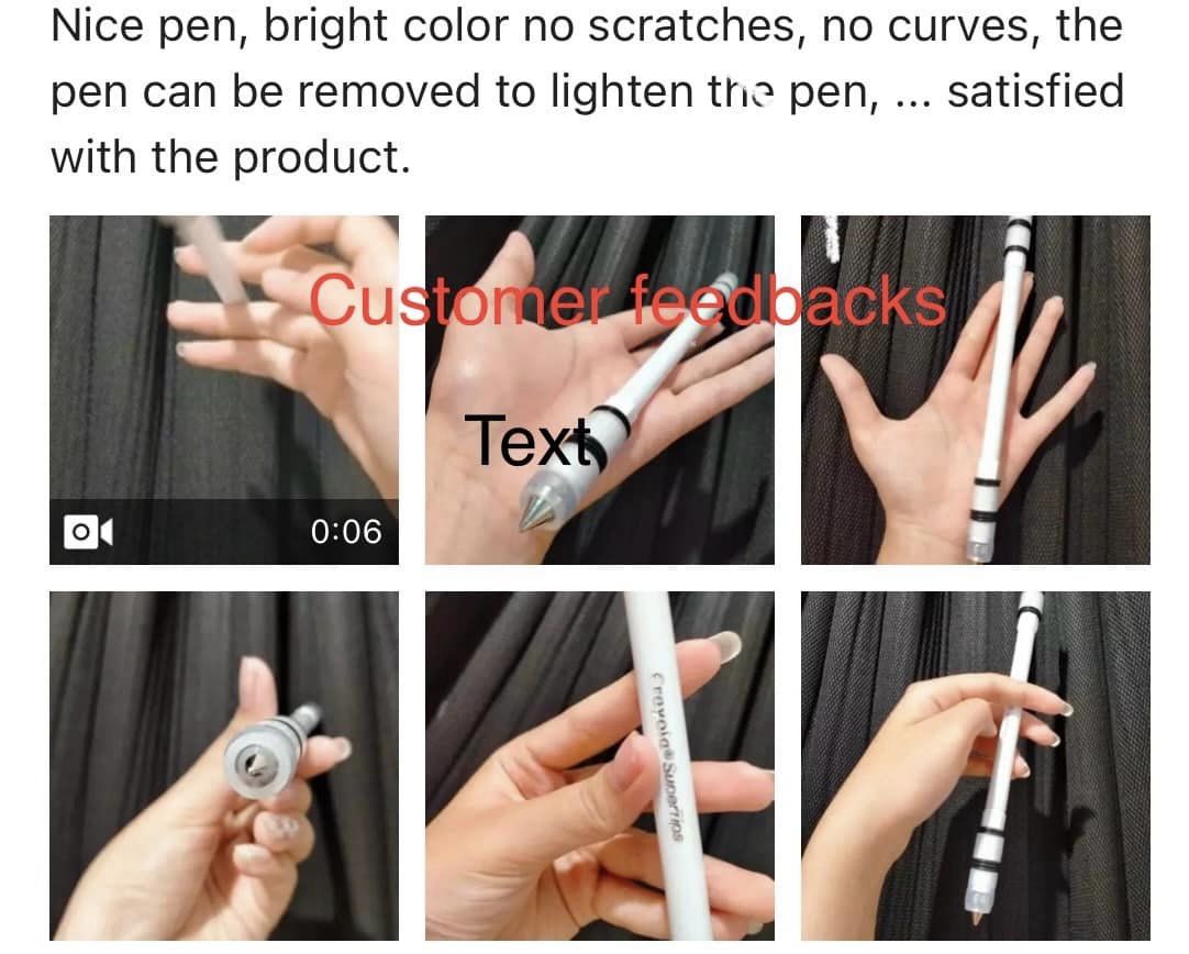 Professional Spinning Pen Finger Rotating balance Pen Refill Stress Releasing Brain Training Gaming Trick Pen Magic Spinning Pen. 