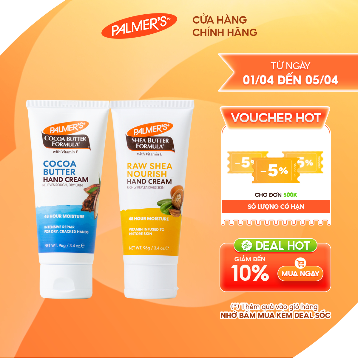 COMBO X2 Kem dưỡng da tay hương tùy chọn Palmer's 96g