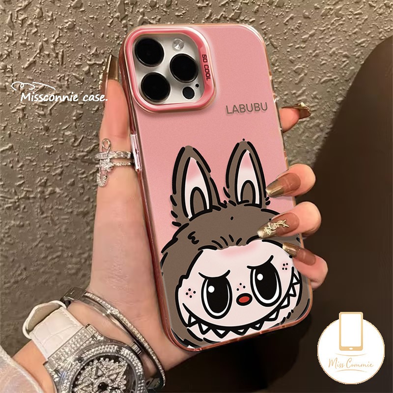 Cute Graffiti Cartoon Pop Mart Labubu Phone Case Compatible For Oppo A18 A17 A96 A78 A76 A58 A38 A3s A57 A16 A16s A55 A77s A12 A77 A74 A9 A5s A1K A17k A53 A7 A31 A98 A52 Reno 5F 8T 5 Luxury Metal. 
