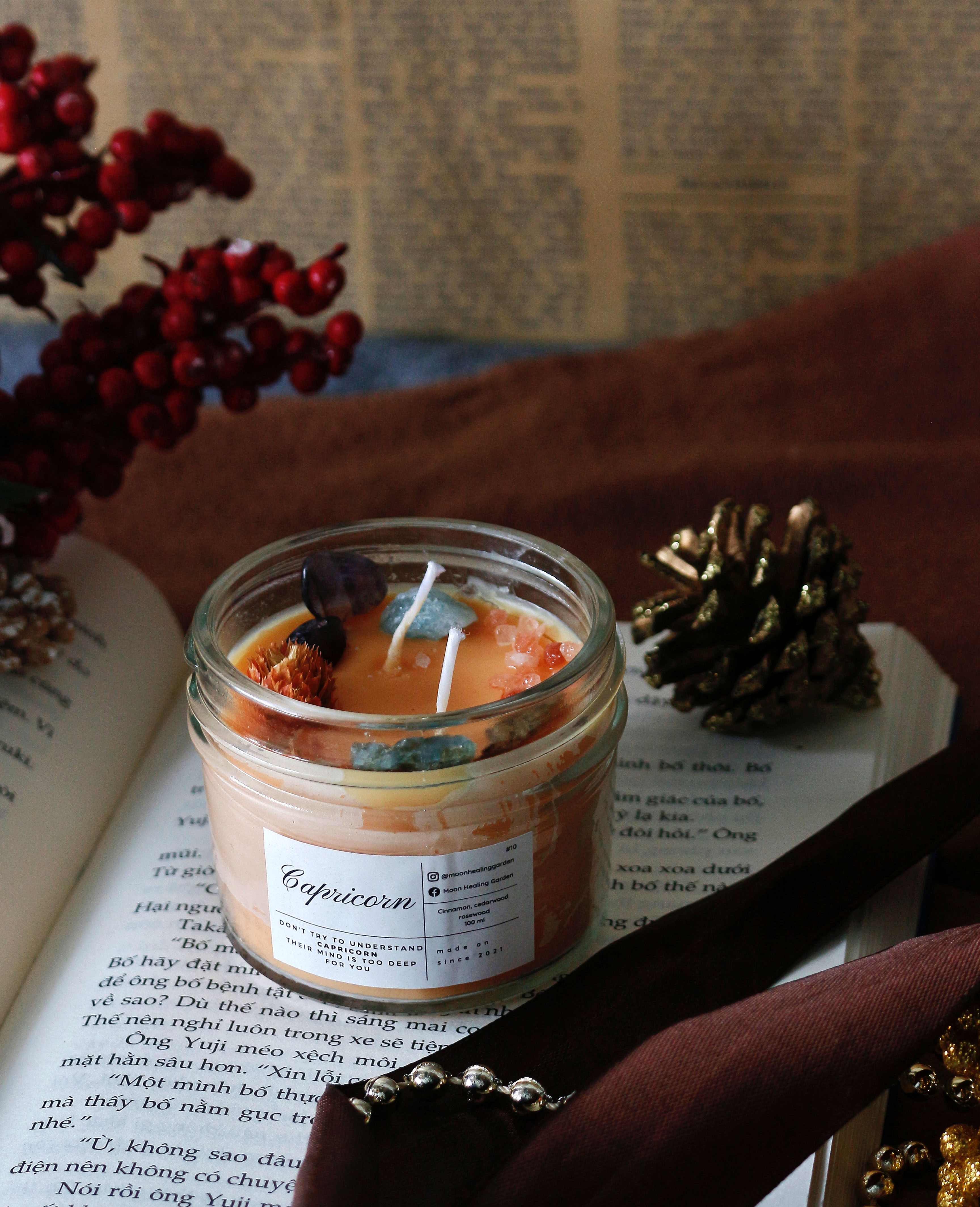 Nến thơm Healing Candles handmade - 4 mùi size 100ml
