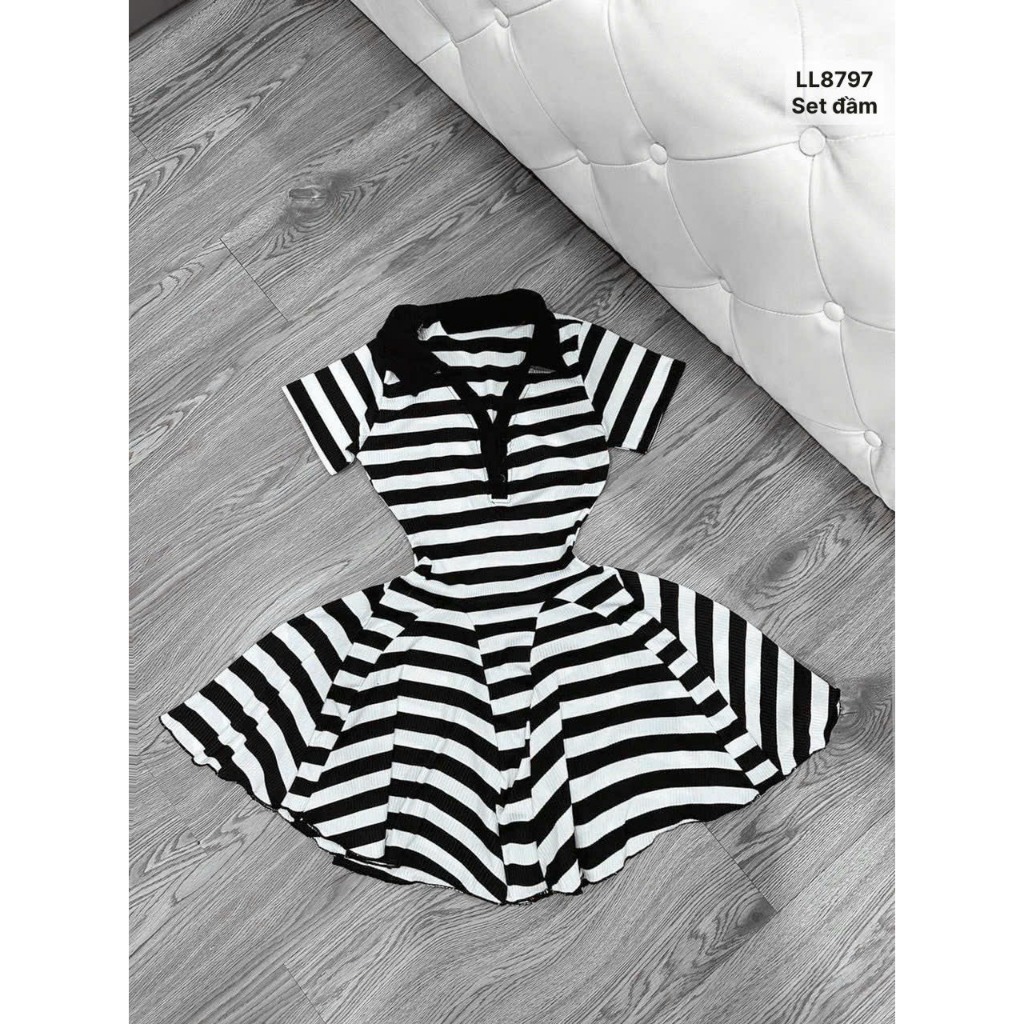 Set đầm kèm luôn quần trong , chất thun gân