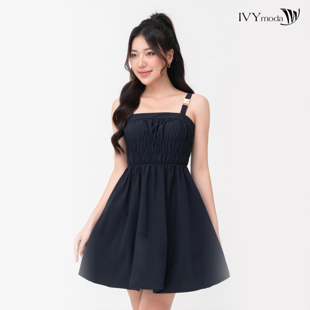 Đầm balloon nhún eo IVY moda MS 41B9477