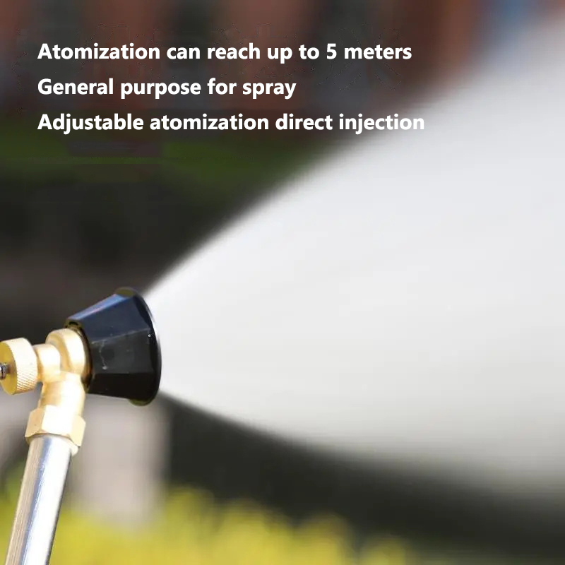 Nông Nghiệp Tất Cả Các Đồng Đen Cyclone Khí Vortex Cao Áp Vòi Phun Có Thể Điều Chỉnh Windproof Phun Phun Phun Phun Phun Atomization đầu điều chỉnh được