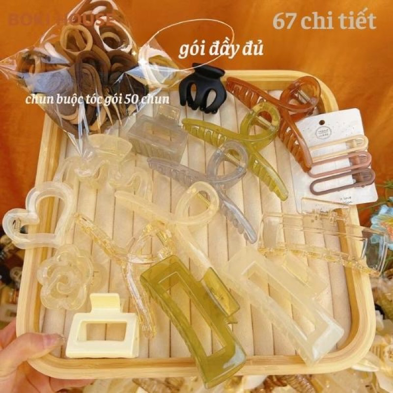 Set kẹp tóc 80 chi tiết NOVSET (kẹp tóc + buộc tóc )