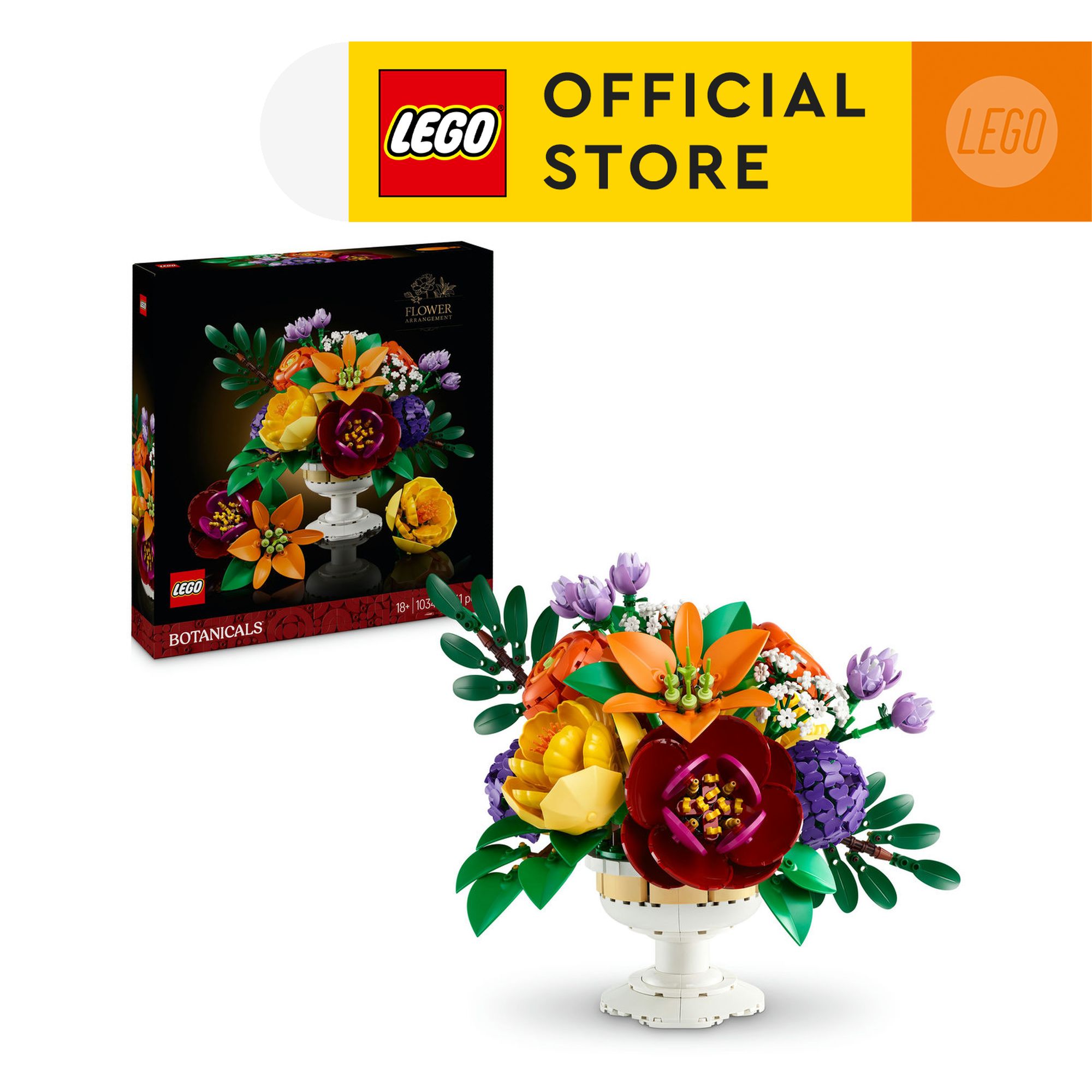 LEGO Botanicals 10345 Flower Arrangement (1161 Pieces) Lazada