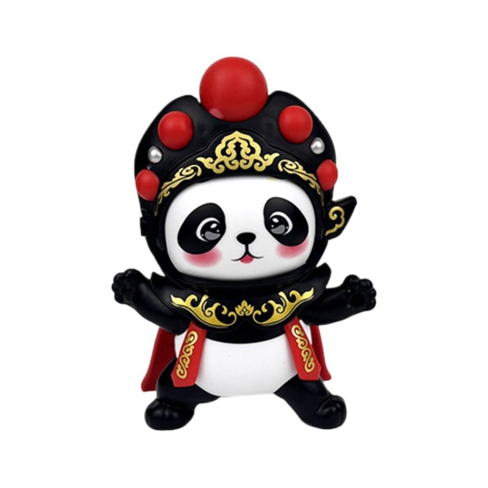 Collectible Model Peking Opera Figure Opera Face Changing Doll Traditional National Culture Panda Face-changing Toy Doll Sichuan Opera DIY Crafts Opera Face Makeup Toy Kids Playing Supplies.